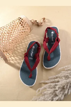 FRESH 1947 FEET Women Open Toe T-Strap Flats