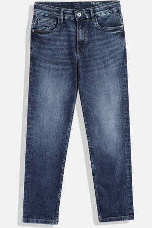 Nautica Boys Straight Fit Heavy Fade Stretchable Jeans