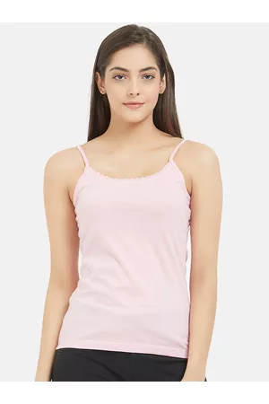 Fruit Of The Loom Women Vests - Women Candy Pink Solid Camisole FCAS02-A1S5