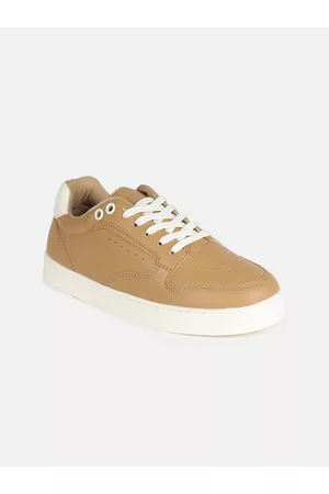 Tokyo Talkies Women Perforations PU Lace-Up Casual Sneakers