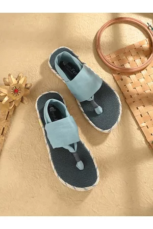 FRESH 1947 FEET Women Yoga Mat Velvet T-Strap Flats