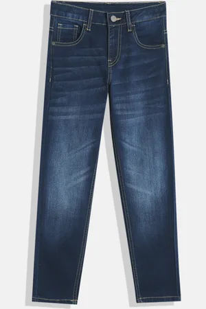 HERE&NOW Girls Slim Fit Mid-Rise Light Fade Stretchable Jeans