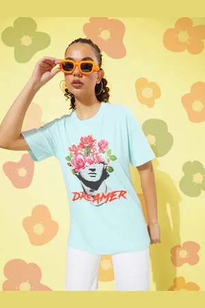 Dillinger Women Graphic Printed Oversized T-shirt