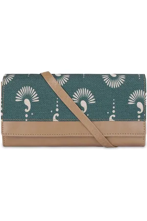 THE CLOWNFISH Erika Women Ethnic Motifs Printed Two Fold Wallet
