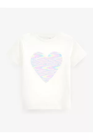 Next Girls Sequined Pure Cotton T-shirt