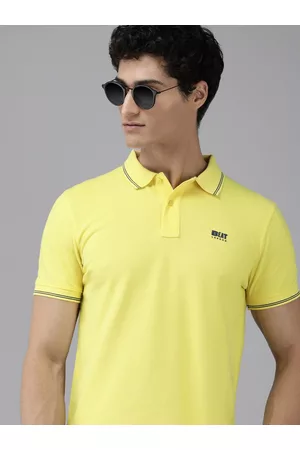 Pepe Jeans Men Solid Polo Collar T-shirt