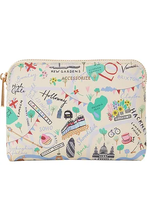 Accessorize London Women London Typography Print Zip Around Wallet