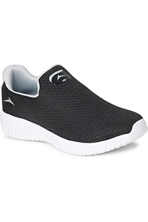 JQR Men Supperbahu Black Mesh Running Shoes