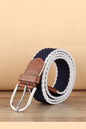 Mast & Harbour Women Braided Reversible Stretchable Tang Belt