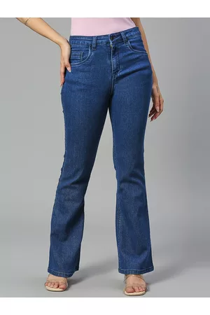 HJ HASASI Women Bootcut High-Rise Stretchable Jeans