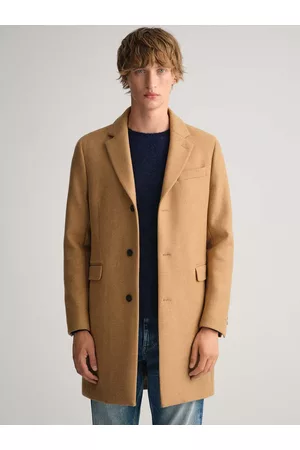 GANT Men Khaki Longline Solid Regular Fit Jacket