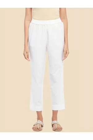 Pantaloons Women Solid Trousers
