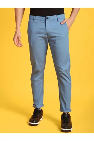 Flying Machine Men Mid-Rise Tapered Fit Chinos Trousers