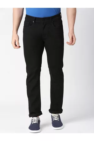 DRAGON HILL Men Clean Look Straight Fit Low-Rise Jeans
