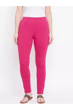 Castle Women Magenta Slim Fit Solid Stretchable Trousers