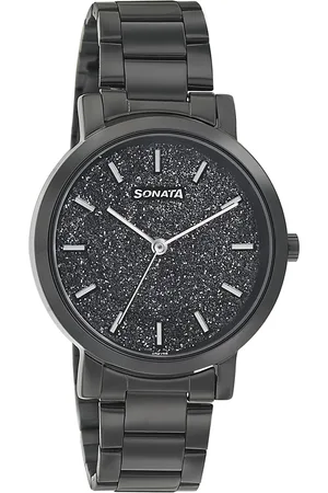 Sonata Onyx Women Black Analogue watch 8164NM01