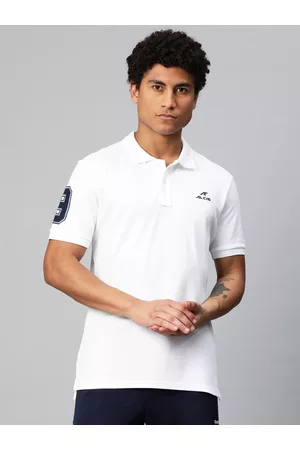 Alcis Typography Printed Polo Collar Dry Tech Slim Fit T-shirt