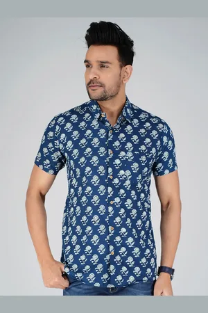 Jaipur Standard Floral Printed Cotton Casual Shirt