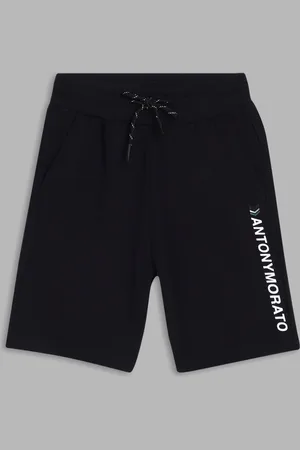 Antony Morato Boys Typography Printed Mid-Rise Shorts