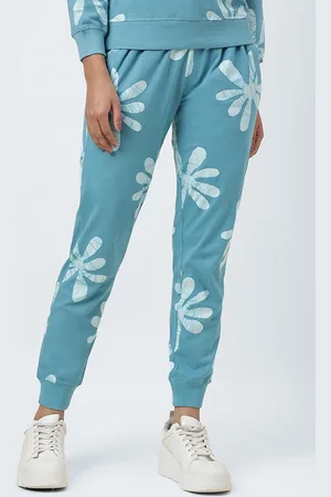 Fabindia Women Printed Mid-Rise Joggers