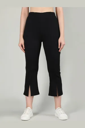 CHKOKKO Women Straight-Fit Cotton Track Pants