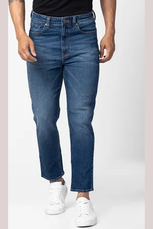 SPYKAR Men Relaxed Fit Low Distress Light Fade Cotton Jeans