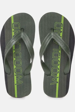 Woodland Men Textured Thong Flip-Flops