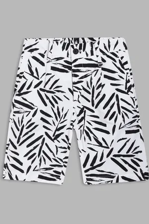 Antony Morato Boys Printed Mid-Rise Pure Cotton Shorts