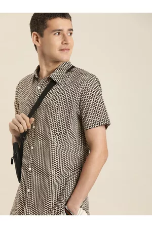 Taavi Men Bagru Pure Cotton Checked Casual Shirt