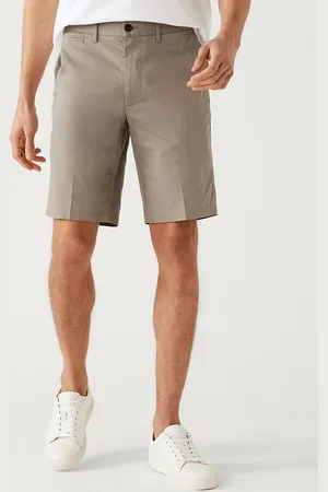 Marks & Spencer Men Mid-Rise Above Knee Chino Shorts