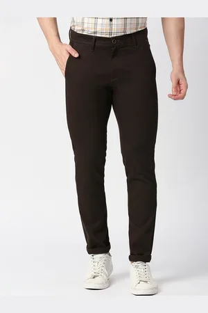 DRAGON HILL Men Mid-Rise Slim Fit Cotton Chinos Trousers