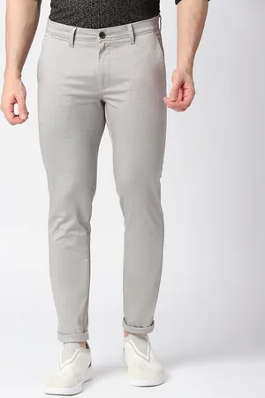 DRAGON HILL Men Mid-Rise Slim Fit Cotton Chinos Trousers