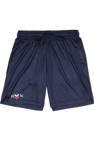 BodyCare Boys Geometric Printed Mid-Rise Sports Shorts