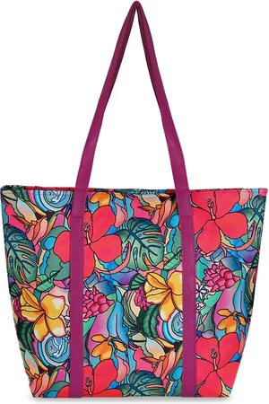 Kanvas Katha Floral Printed Shopper Tote Bag