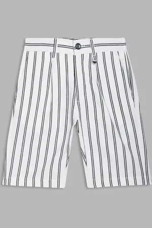Antony Morato Boys Striped Mid-Rise Regular Shorts