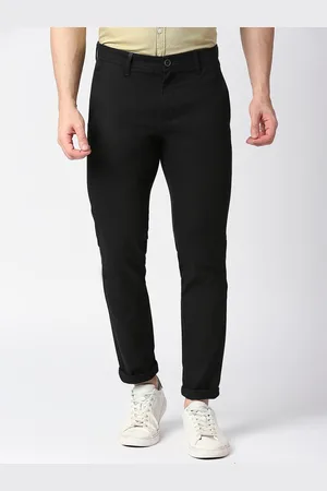 DRAGON HILL Men Mid-Rise Slim Fit Cotton Chinos Trousers