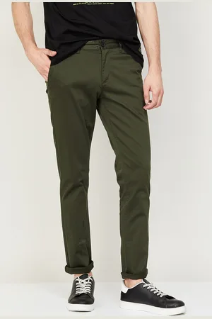 Lifestyle Men Slim Fit Mid-Rise Cotton Lycra Trousers