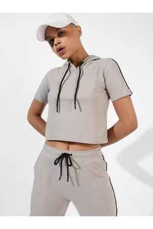Campus Women Hooded Top With Joggers Co-Ords