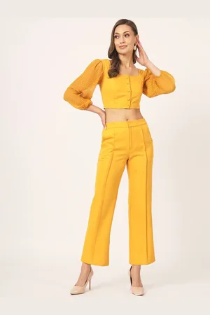 BEATNIK Casual Self-Design Top With Trouser Co-Ords