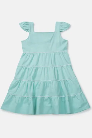 Gini and Jony Girls Tiered Cotton A-Line Dress
