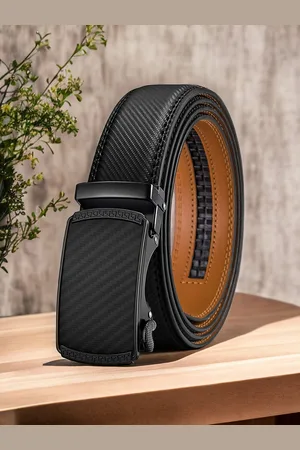 ZORO Men Textured Leather Formal Belt