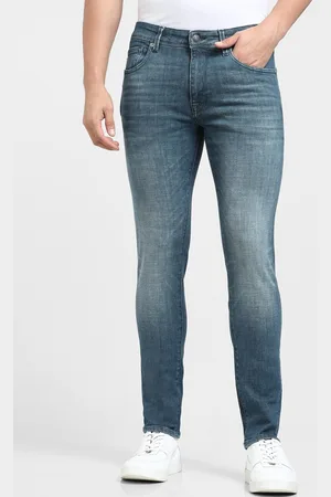 SELECTED Men Clean Look Heavy Fade Slim Fit Cotton Jeans