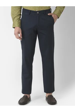 Turtle Men Cotton Relaxed Skinny Fit Trousers