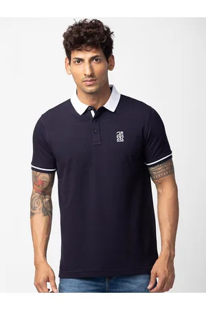 SPYKAR Men Polo Collar Slim Fit Cotton T-shirt