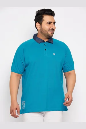 Club York Plus Size Polo Collar T-shirt