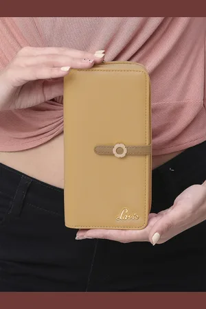 LAVIE Women Brown Solid Zip Around Wallet