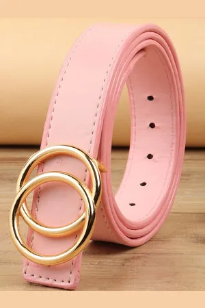 DressBerry Women Push Pin Wide Belt