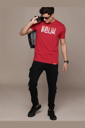 French Connection Men Pure Cotton Brand Logo Printed T-shirt