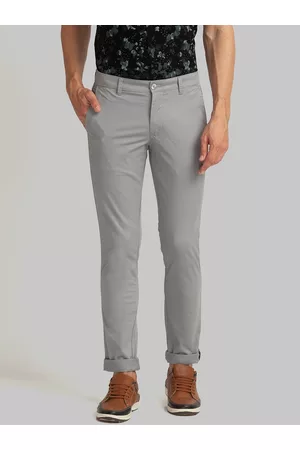 Parx Casual Trousers  Buy Parx Dark Grey Trouser Online  Nykaa Fashion