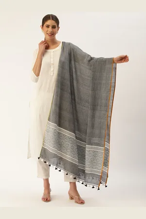 ArtEastri Ethnic Motifs Woven Design Pure Cotton Dupatta